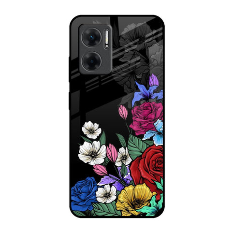 Rose Flower Bunch Art Redmi 11 Prime 5G Glass Back Cover Online