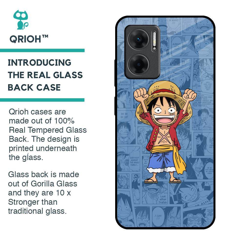 Chubby Anime Glass Case for Redmi 11 Prime 5G