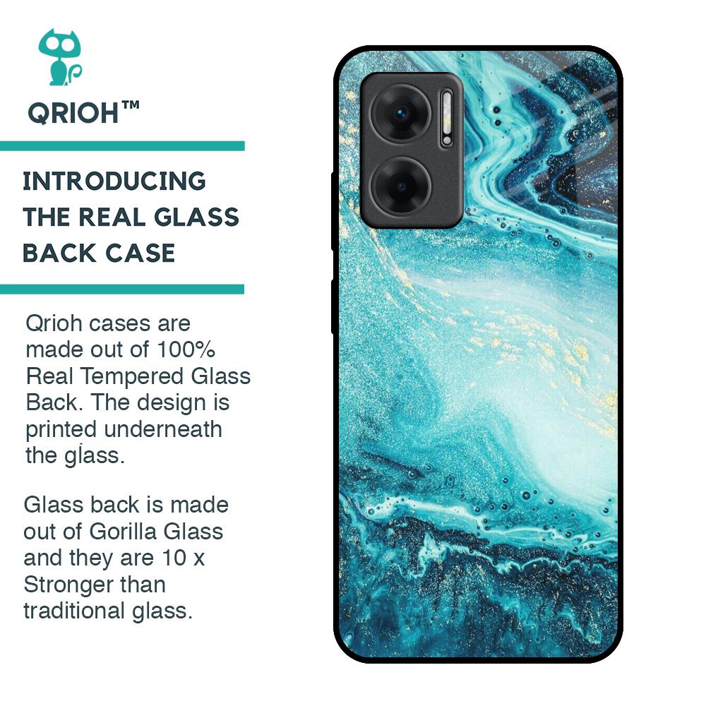 Sea Water Glass Case for Redmi 11 Prime 5G
