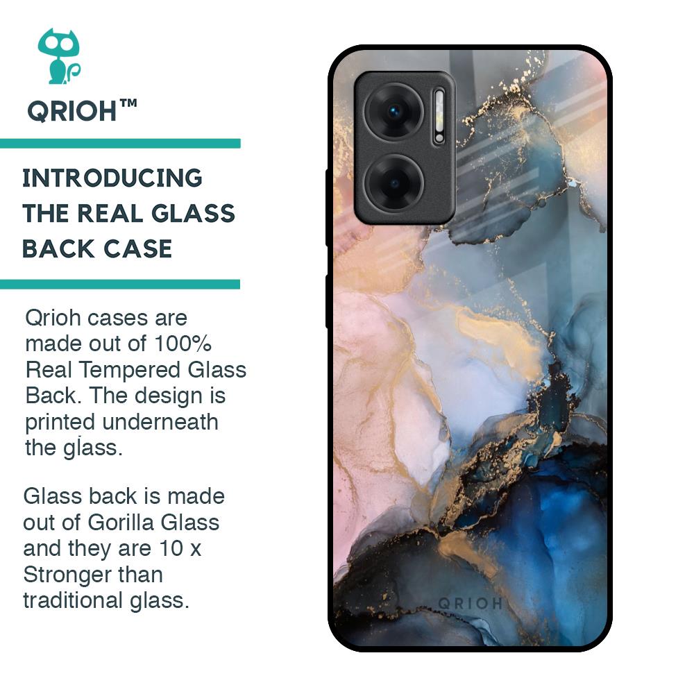 Marble Ink Abstract Glass Case for Redmi 11 Prime 5G
