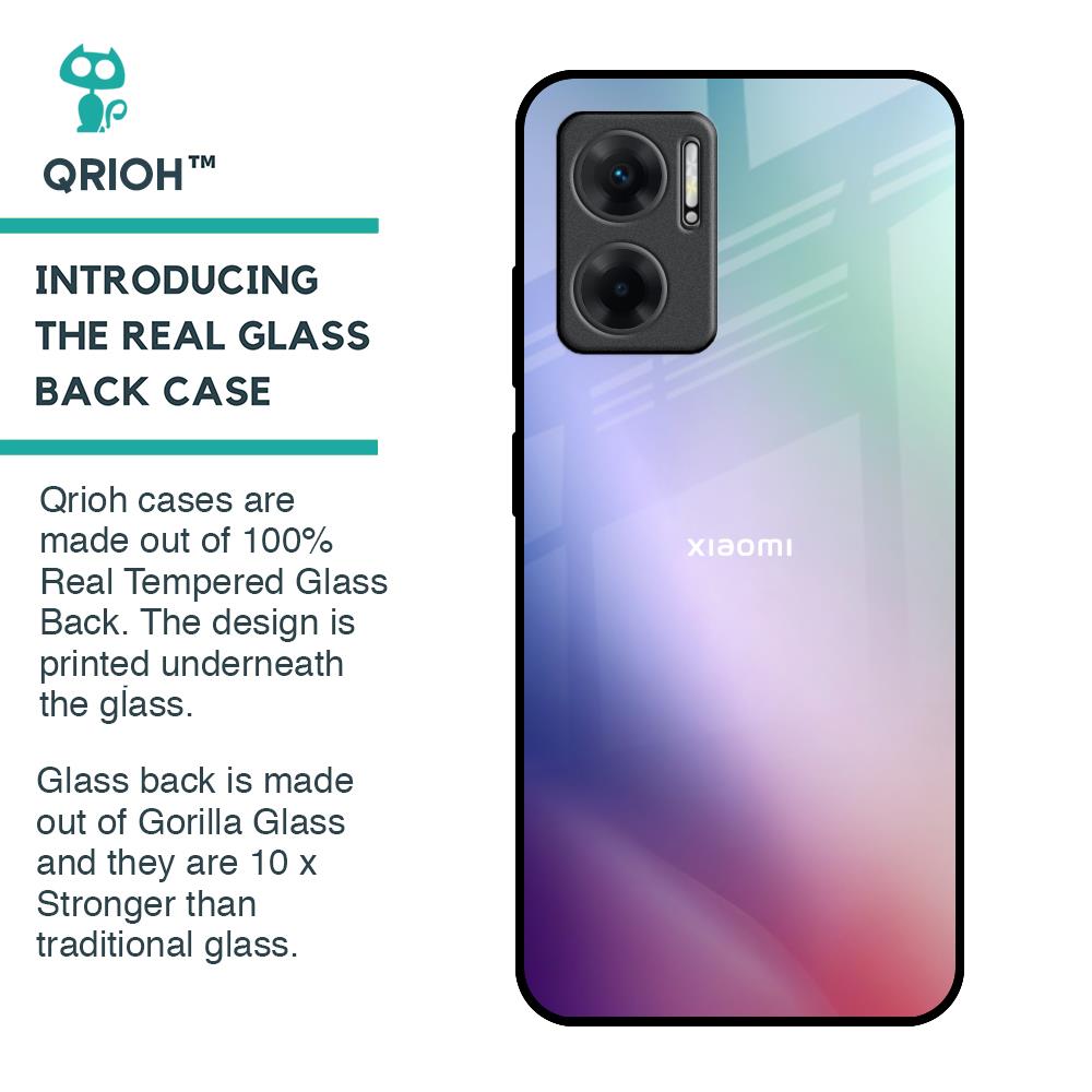 Abstract Holographic Glass Case for Redmi 11 Prime 5G