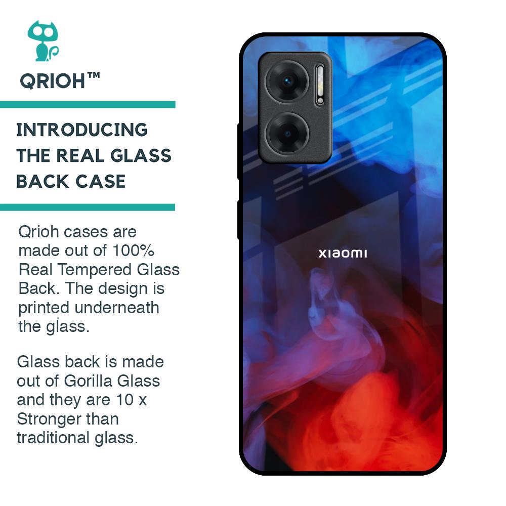 Dim Smoke Glass Case for Redmi 11 Prime 5G
