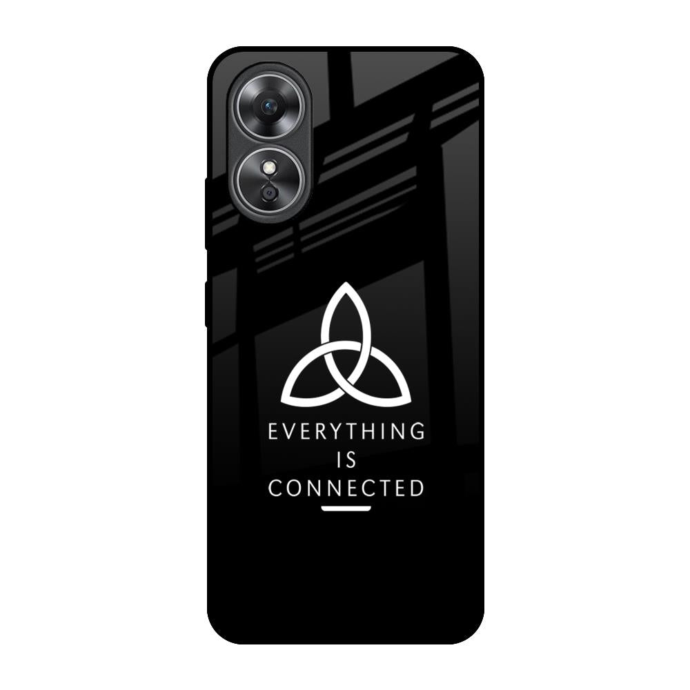 Everything Is Connected OPPO A17 Glass Back Cover Online