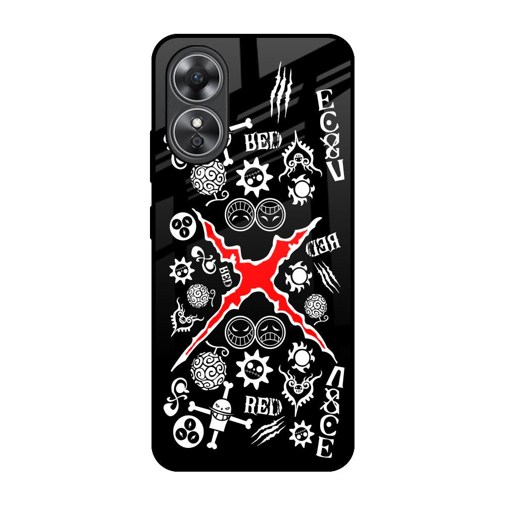 Red Zone OPPO A17 Glass Back Cover Online