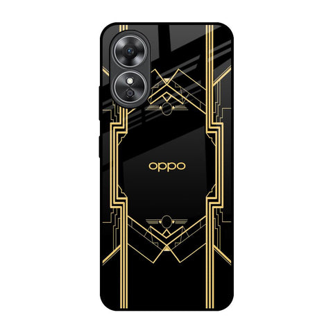 Sacred Logo OPPO A17 Glass Back Cover Online