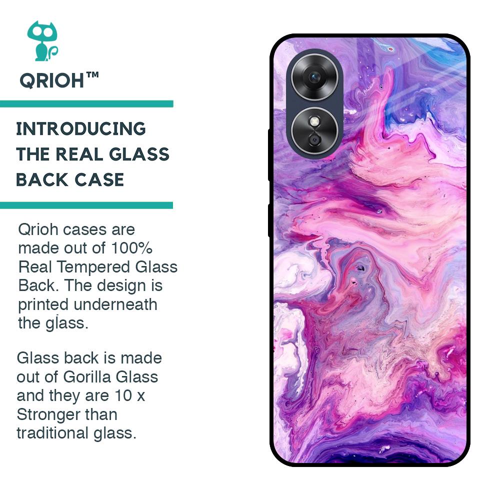 Cosmic Galaxy Glass Case for OPPO A17