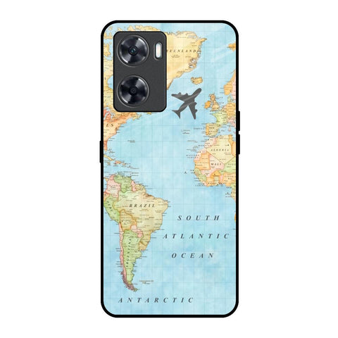 Travel Map OnePlus Nord N20 SE Glass Back Cover Online