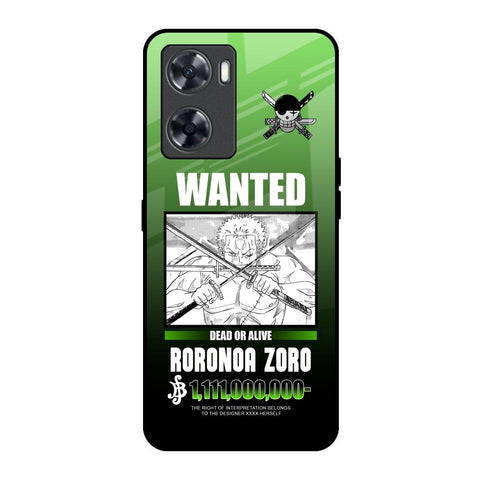Zoro Wanted OnePlus Nord N20 SE Glass Back Cover Online