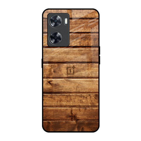 Wooden Planks OnePlus Nord N20 SE Glass Back Cover Online