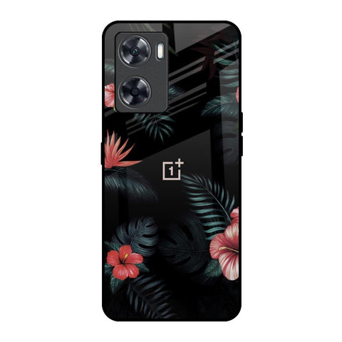 Tropical Art Flower OnePlus Nord N20 SE Glass Back Cover Online