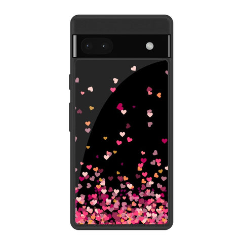 Heart Rain Fall Google Pixel 6a Glass Back Cover Online
