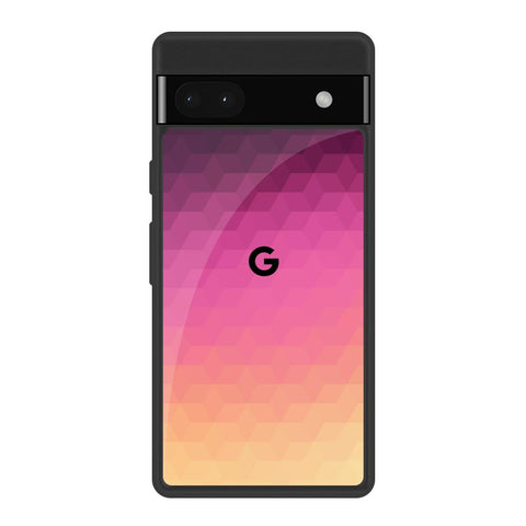Geometric Pink Diamond Google Pixel 6a Glass Back Cover Online