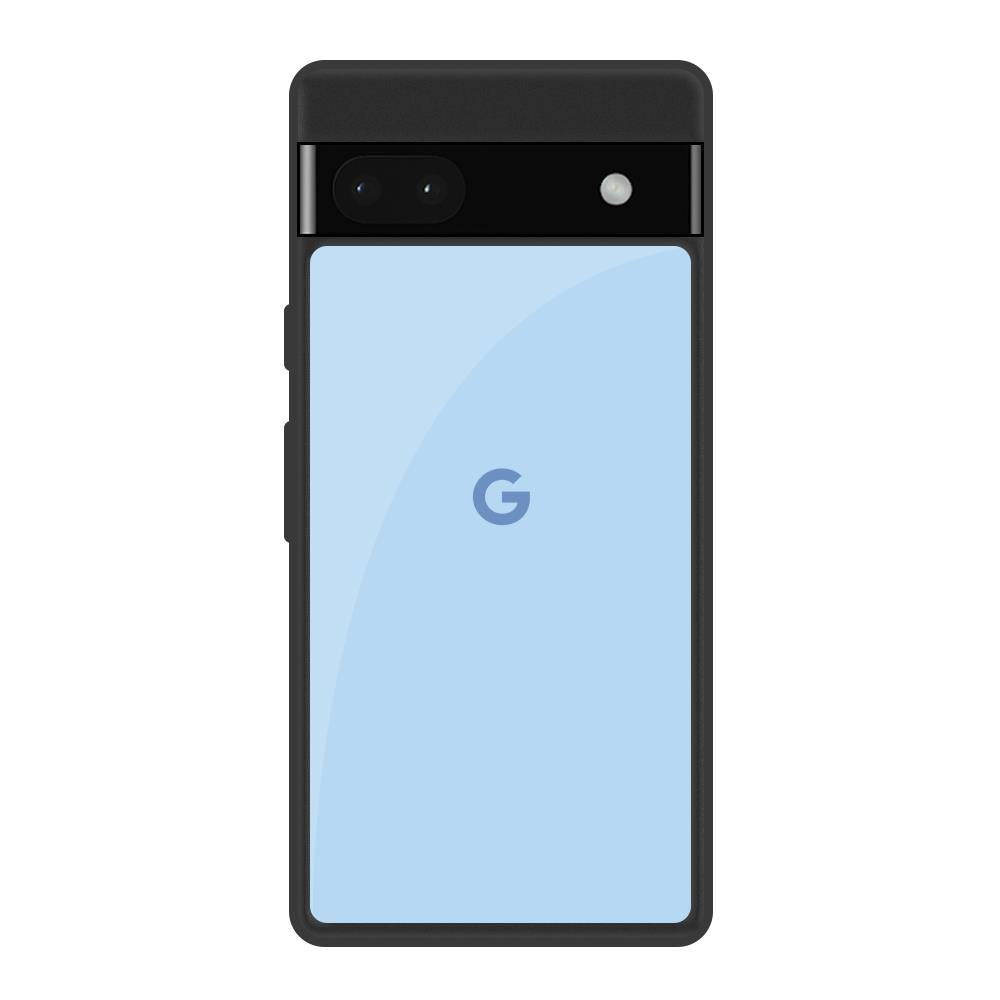 Pastel Sky Blue Google Pixel 6a Glass Back Cover Online