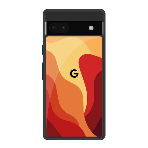 Magma Color Pattern Google Pixel 6a Glass Back Cover Online