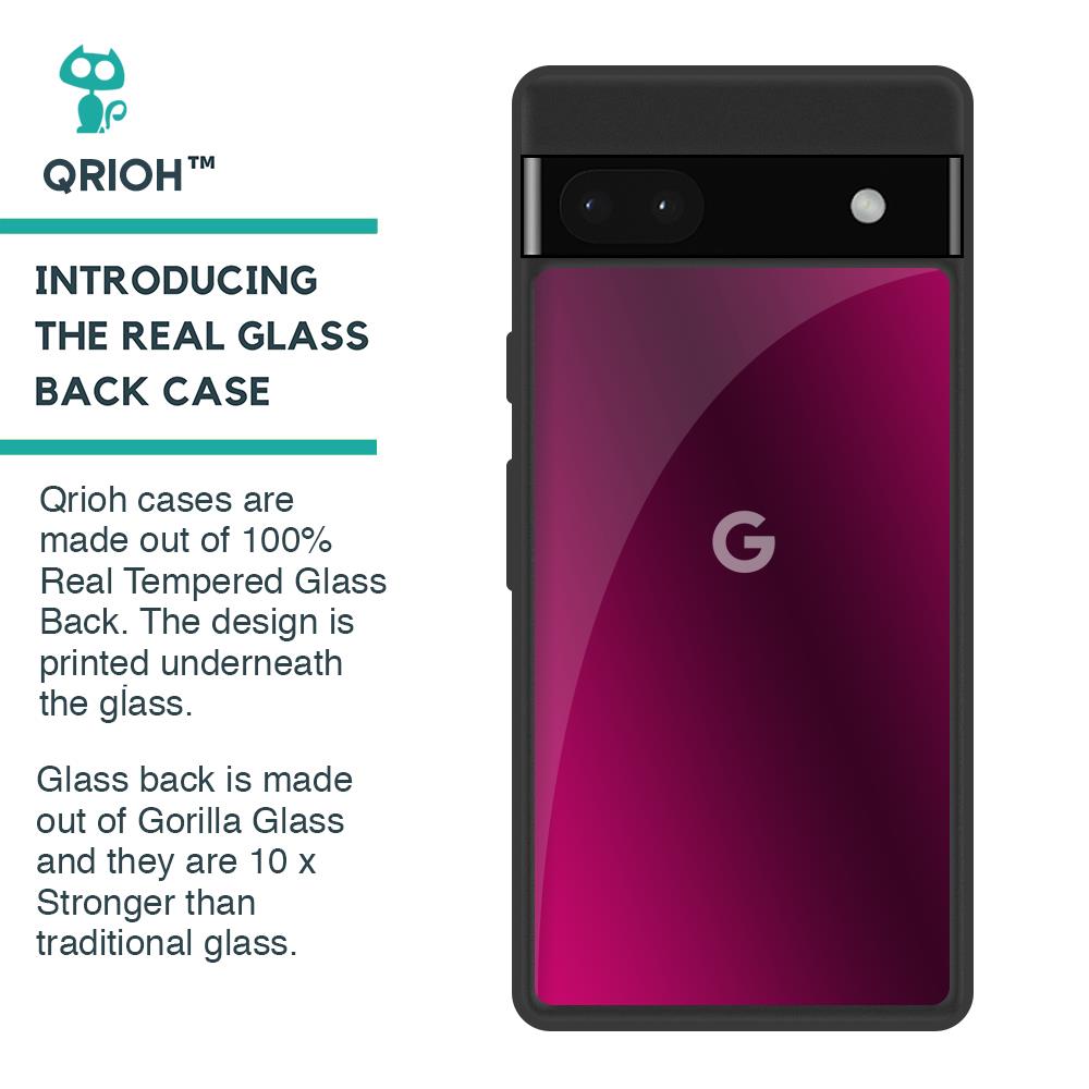 Pink Burst Glass Case for Google Pixel 6a