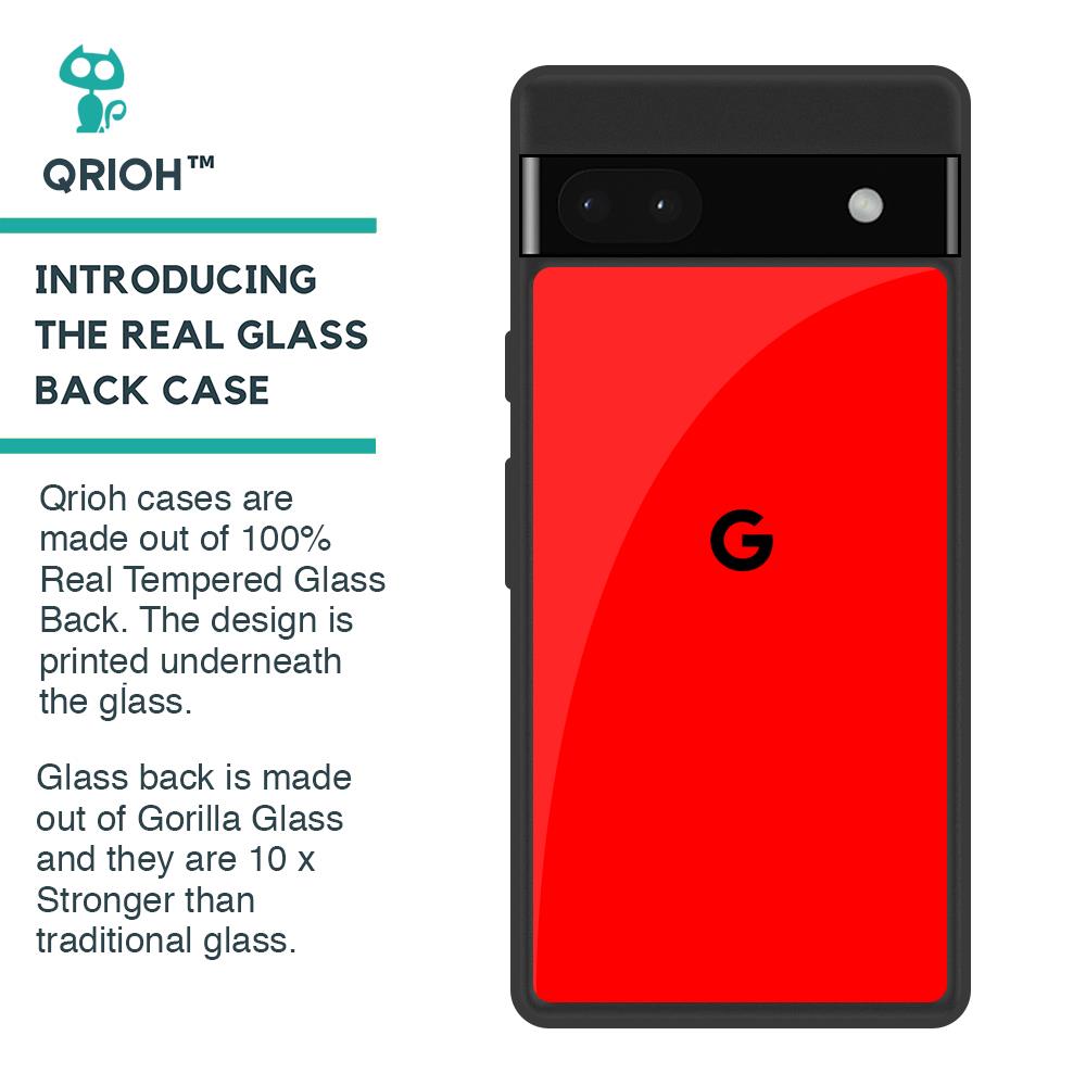Blood Red Glass Case for Google Pixel 6a