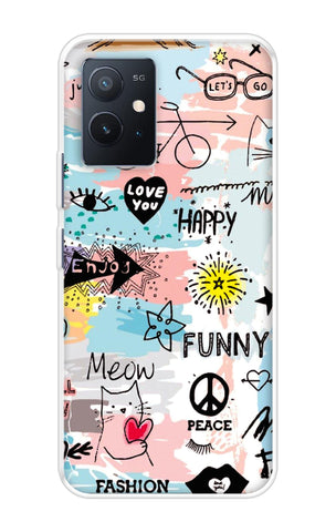 Happy Doodle IQOO Z6 5G Back Cover