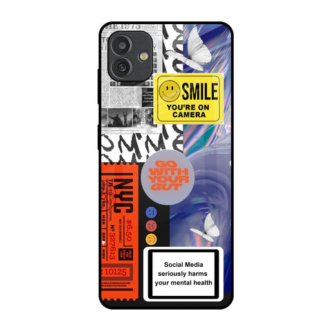 Smile for Camera Samsung Galaxy M13 5G Glass Back Cover Online