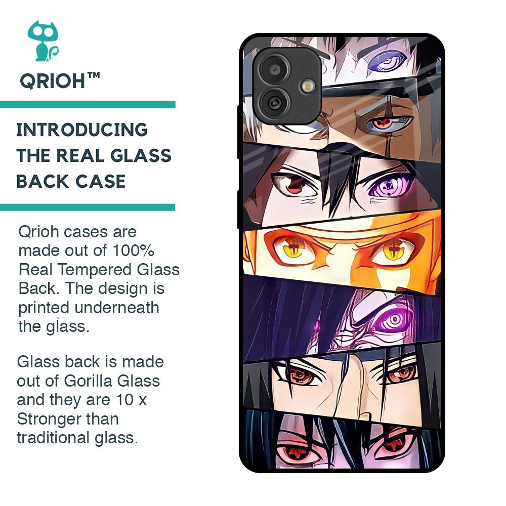 Anime Eyes Glass Case for Samsung Galaxy M13 5G