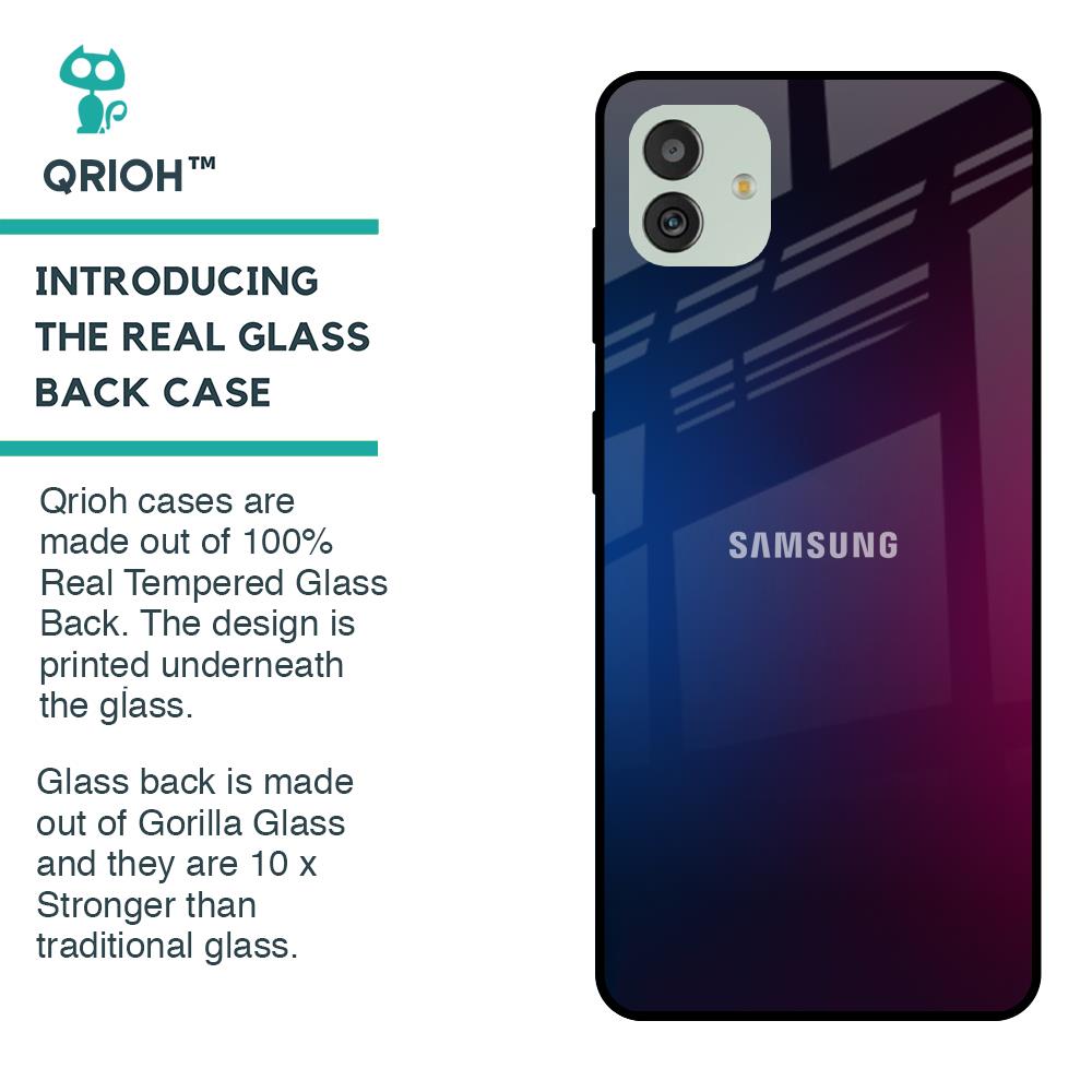 Mix Gradient Shade Glass Case For Samsung Galaxy M13 5G