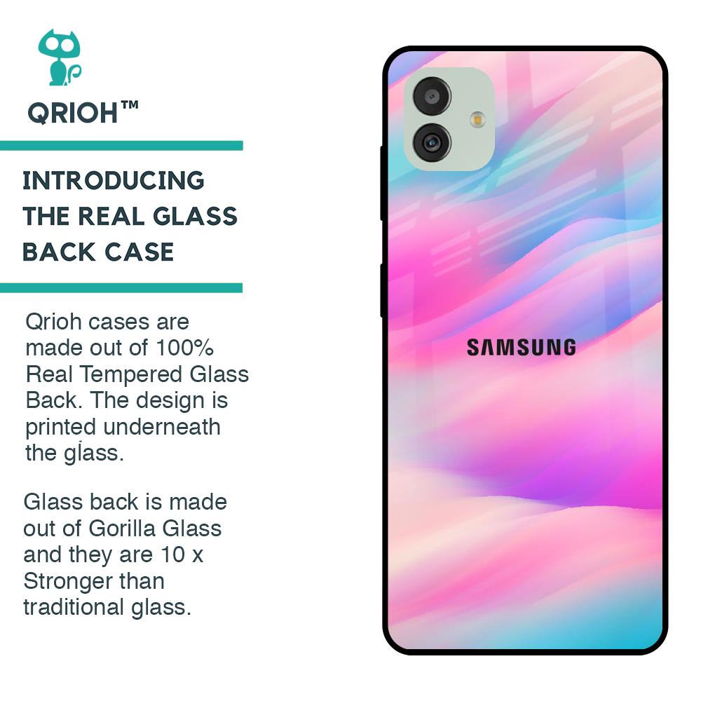 Colorful Waves Glass case for Samsung Galaxy M13 5G