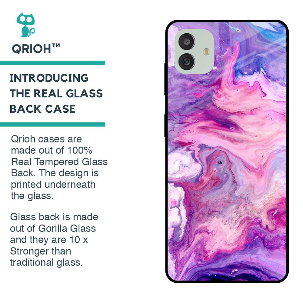 Cosmic Galaxy Glass Case for Samsung Galaxy M13 5G
