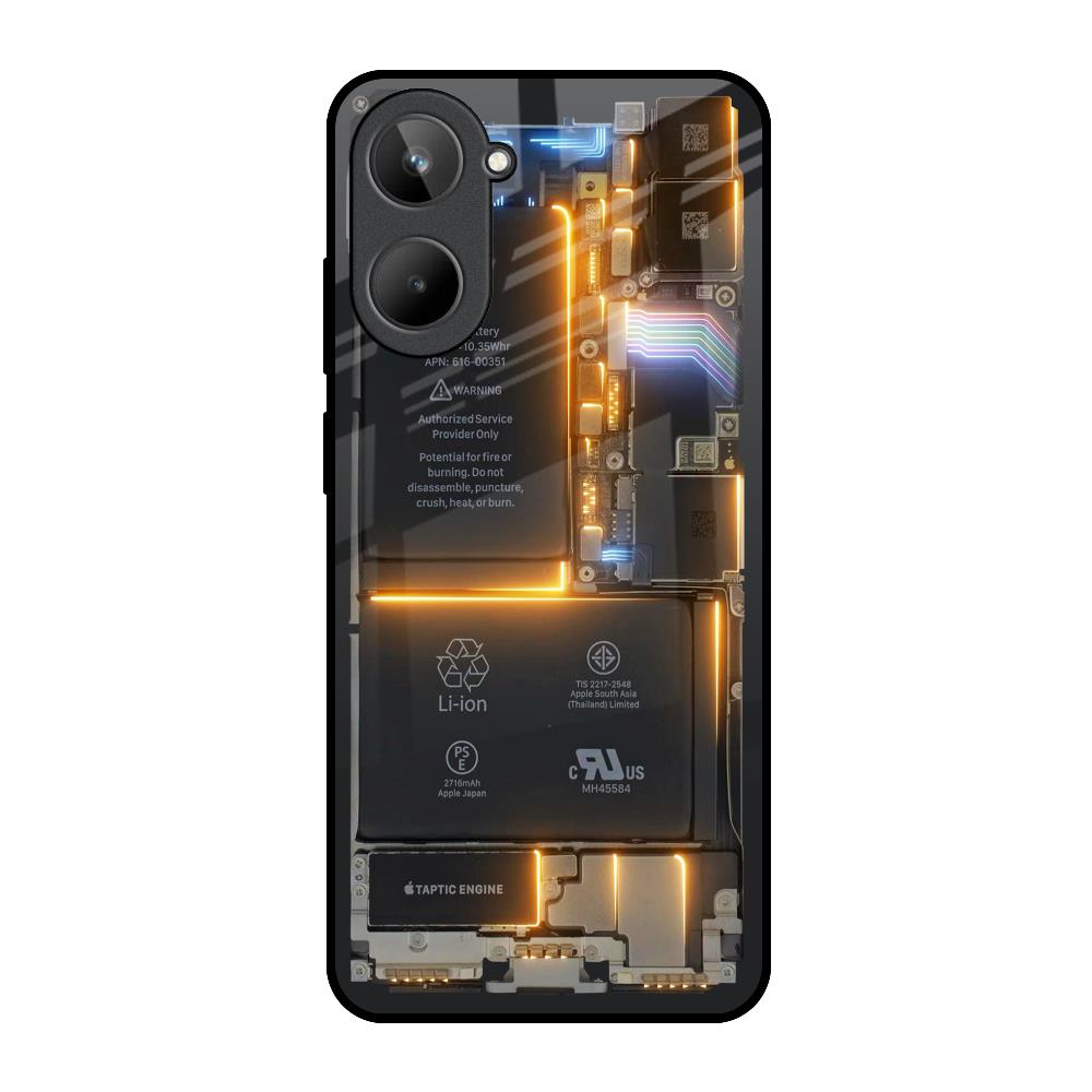 Glow Up Skeleton Realme 10 Glass Back Cover Online