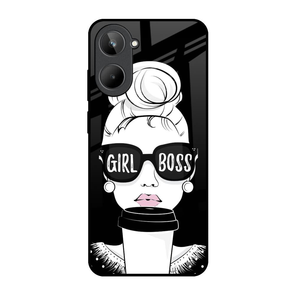 Girl Boss Realme 10 Glass Back Cover Online