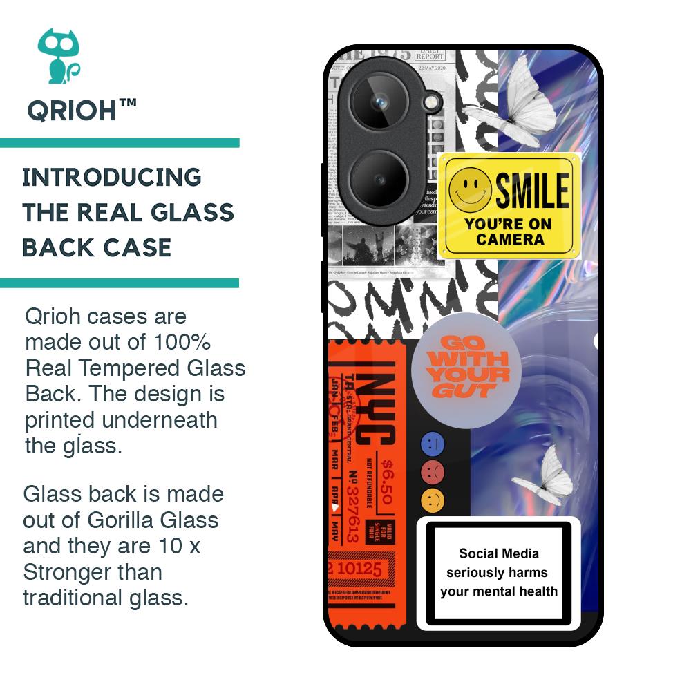Smile for Camera Glass Case for Realme 10
