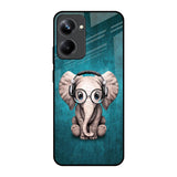 Adorable Baby Elephant Realme 10 Pro 5G Glass Back Cover Online