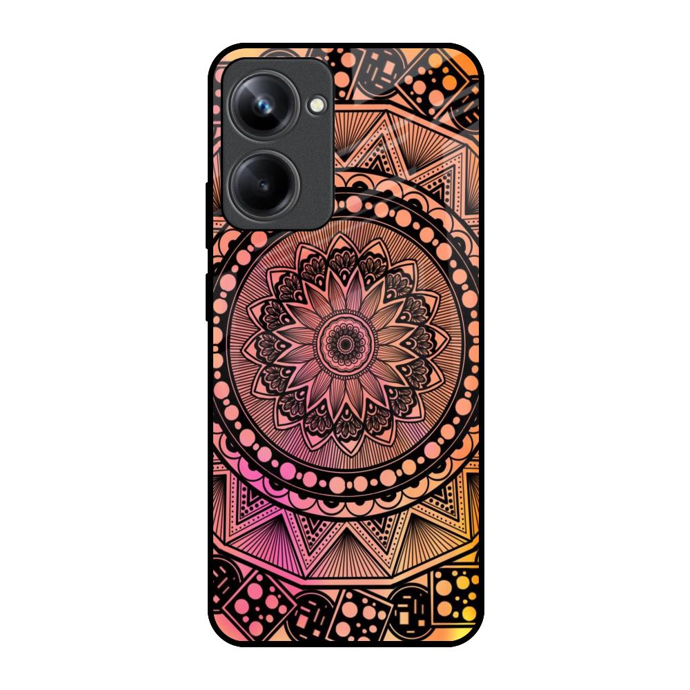 Floral Mandala Realme 10 Pro 5G Glass Back Cover Online