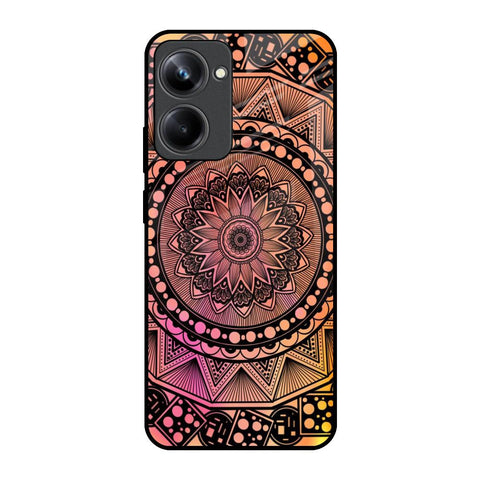 Floral Mandala Realme 10 Pro 5G Glass Back Cover Online