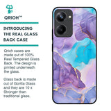 Alcohol ink Marble Glass Case for Realme 10 Pro 5G