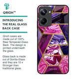 Electroplated Geometric Marble Glass Case for Realme 10 Pro 5G