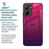 Wavy Pink Pattern Glass Case for Realme 10 Pro 5G