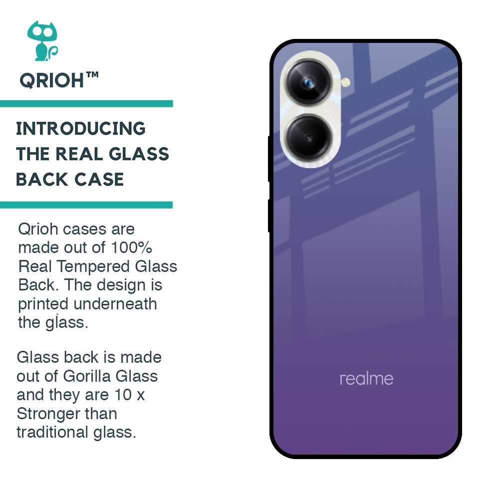 Indigo Pastel Glass Case For Realme 10 Pro 5G