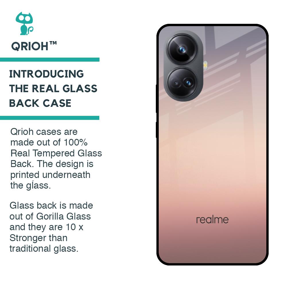 Golden Mauve Glass Case for Realme 10 Pro Plus 5G