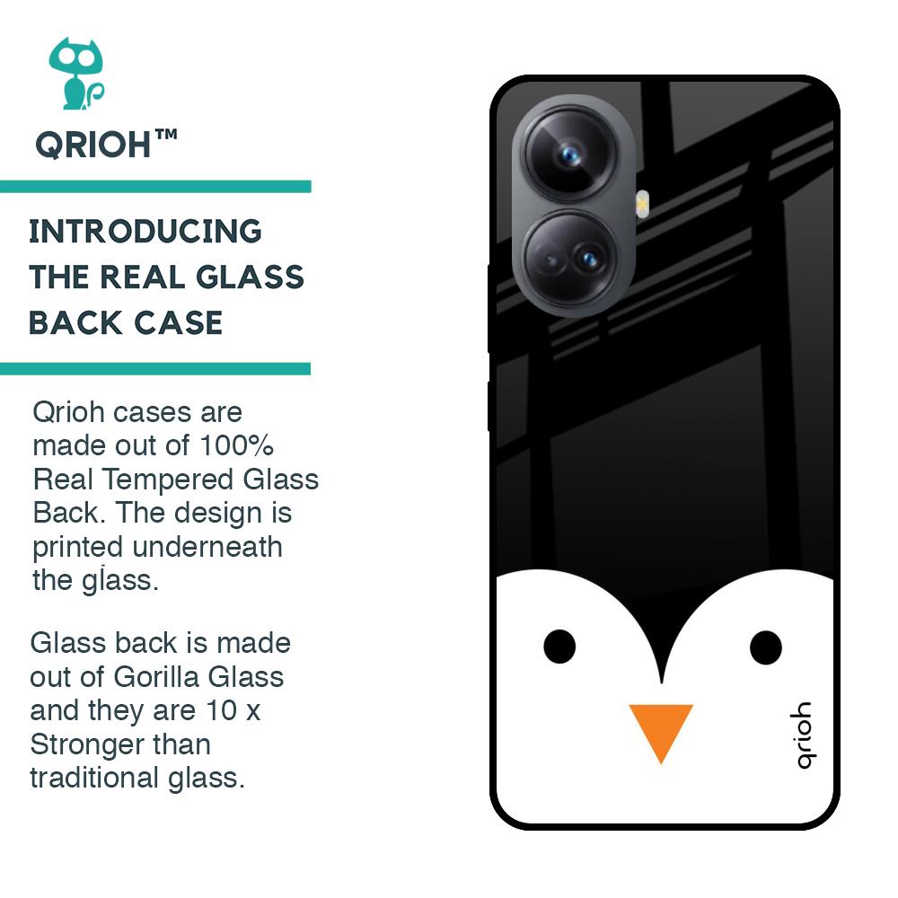 Cute Penguin Glass Case for Realme 10 Pro Plus 5G