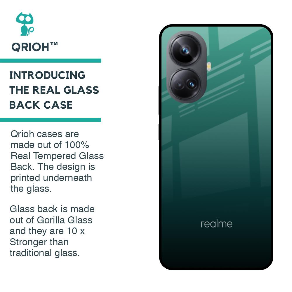Palm Green Glass Case For Realme 10 Pro Plus 5G