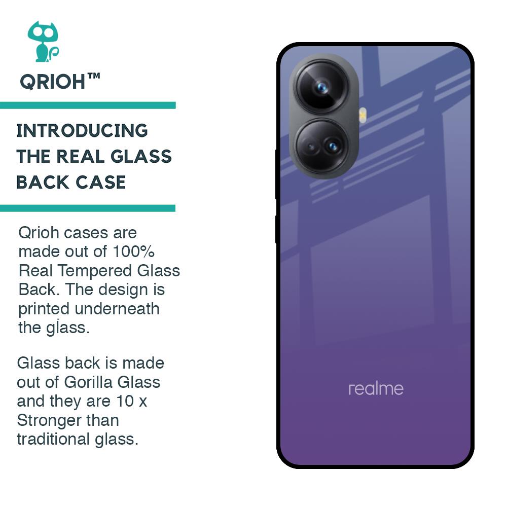 Indigo Pastel Glass Case For Realme 10 Pro Plus 5G