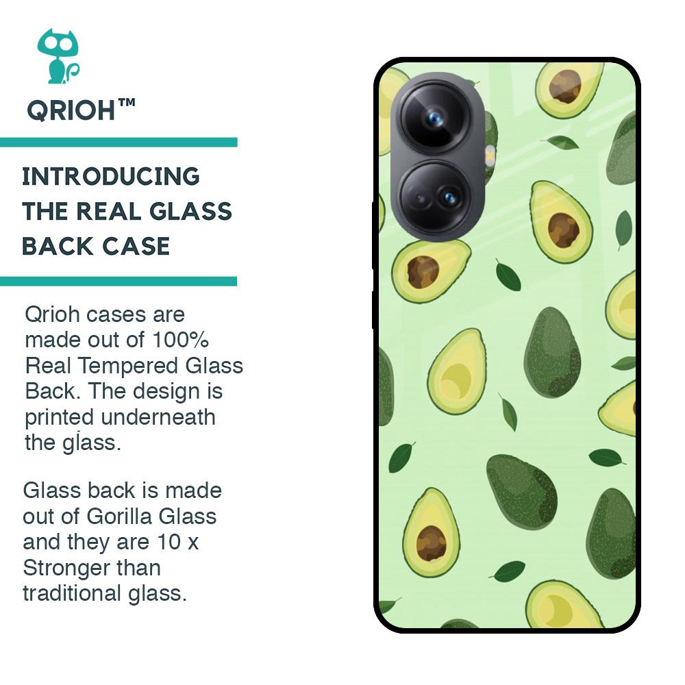 Avocado Green Glass Case For Realme 10 Pro Plus 5G