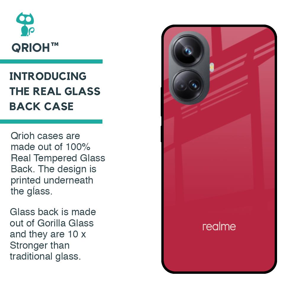 Solo Maroon Glass case for Realme 10 Pro Plus 5G