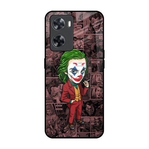 Joker Cartoon OPPO A77s Glass Back Cover Online