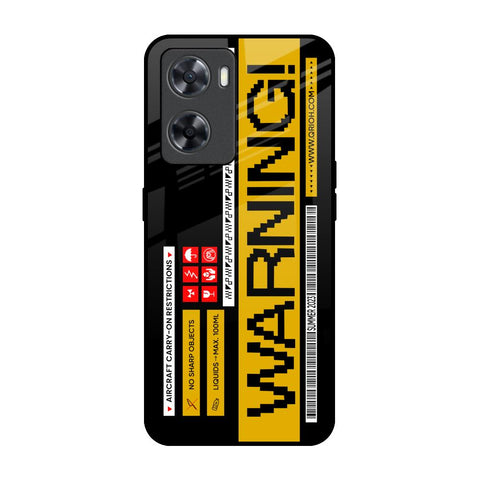 Aircraft Warning OPPO A77s Glass Back Cover Online
