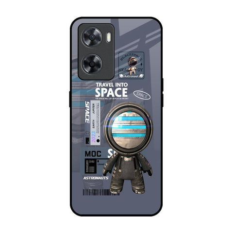 Space Travel OPPO A77s Glass Back Cover Online