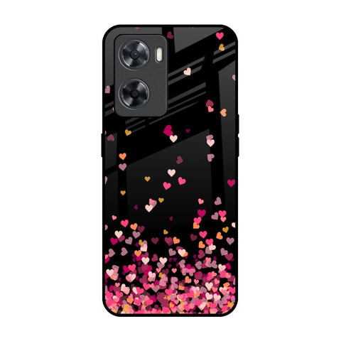 Heart Rain Fall OPPO A77s Glass Back Cover Online