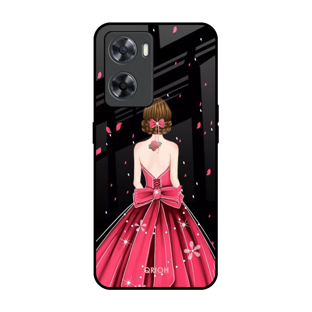 Fashion Princess OPPO A77s Glass Back Cover Online