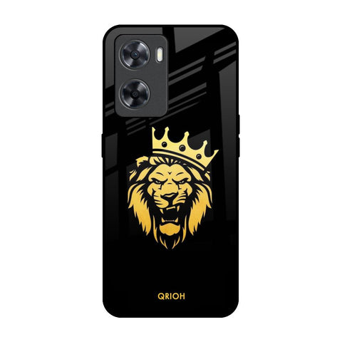 Lion The King OPPO A77s Glass Back Cover Online