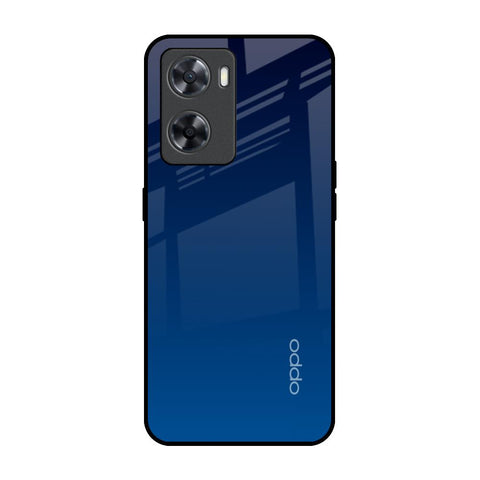Very Blue OPPO A77s Glass Back Cover Online