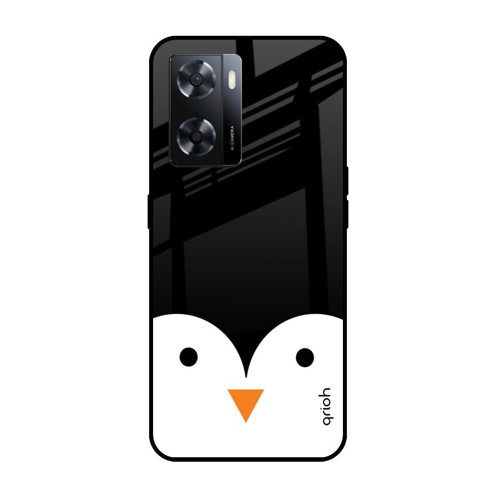 Cute Penguin OPPO A77s Glass Cases & Covers Online